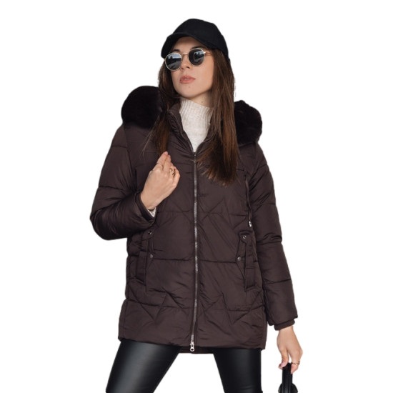 Sieviešu brūna ziemas jaka Lota Sieviešu jakas