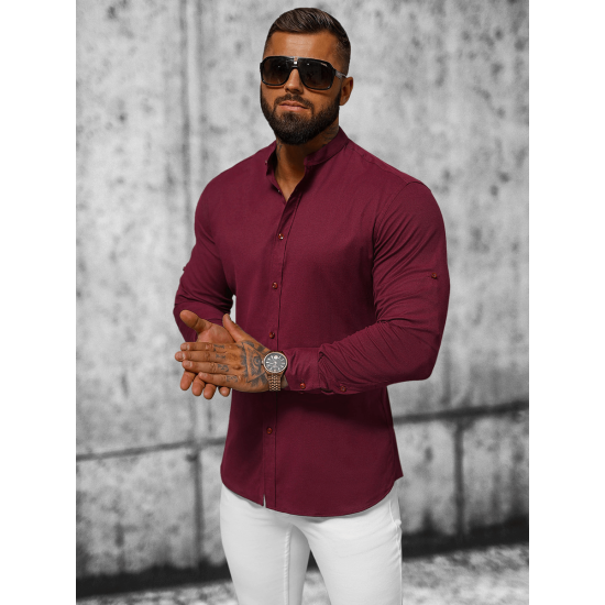 Bordo elegants krekls Oner O/V57 - Vīriešiem Bordo elegants krekls Oner O/V57