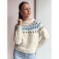 Sieviešu balts džemperis Dova