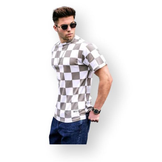 Vīriešu brūns t-krekls Francisco PK5808 - T-krekls Vīriešu brūns t-krekls Francisco PK5808 Premium