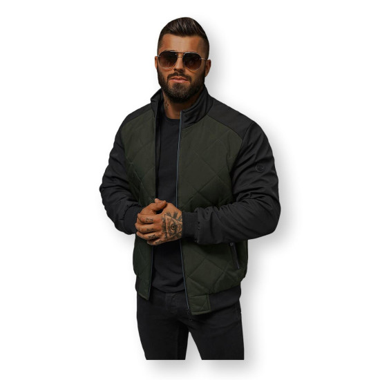 Vīriešu tumši zaļa jaka Rober JS/84M3022/136 - Rīcība Vīriešu tumši zaļa jaka Rober JS/84M3022/136