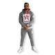Dark gray men's sports set Star JS/8C59/5 - For men Dark gray men's sports set Star JS/8C59/5