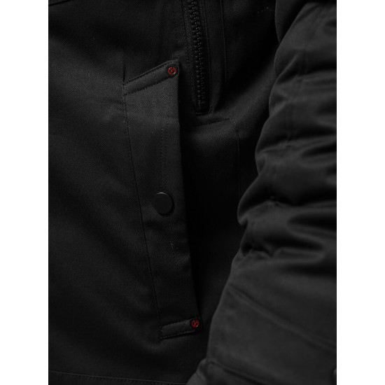 ONEE BLACK WINTER STRIPE JS/22M319/392 - Men's Jackets and Coats ONEE BLACK WINTER STRIPE JS/22M319/392