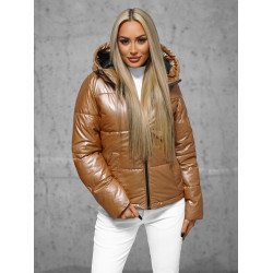 Brūna sieviešu jaka Pill