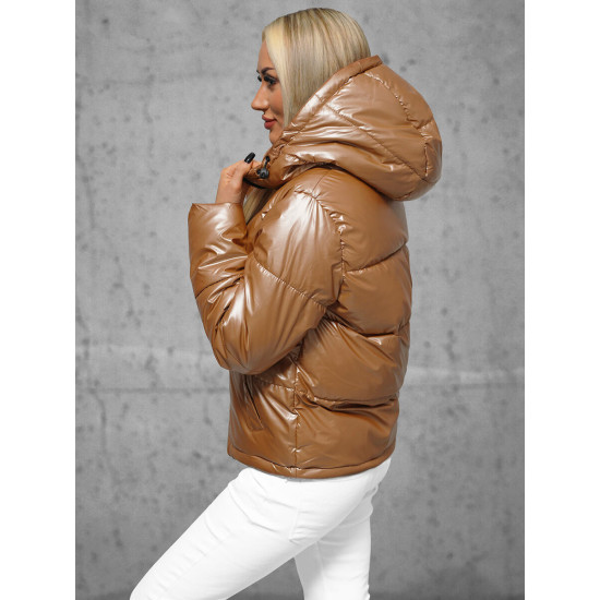Brūna sieviešu jaka Pill JS/5M3193/392 - Sievietēm Brūna sieviešu jaka Pill JS/5M3193/392