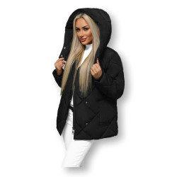 Women's black winter jacket Roma