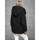 Sieviešu melna ziemas jaka Roma JS/5M3175/392 - Sievietēm Sieviešu melna ziemas jaka Roma JS/5M3175/392