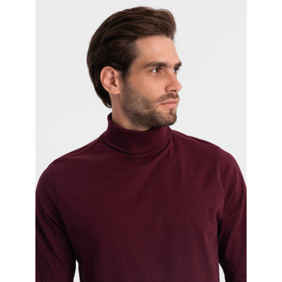 Vīriešu bordo krāsas džemperis Ranol V6 OM-LSCL-0112 - Vīriešu bordo krāsas džemperis Ranol V6 OM-LSCL-0112