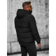 Men's black winter jacket Rock JS/31M5003 - Men's Jackets and Coats Men's black winter jacket Rock JS/31M5003