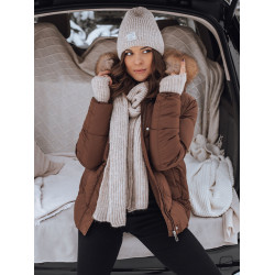 Sieviešu brūna jaka Risk