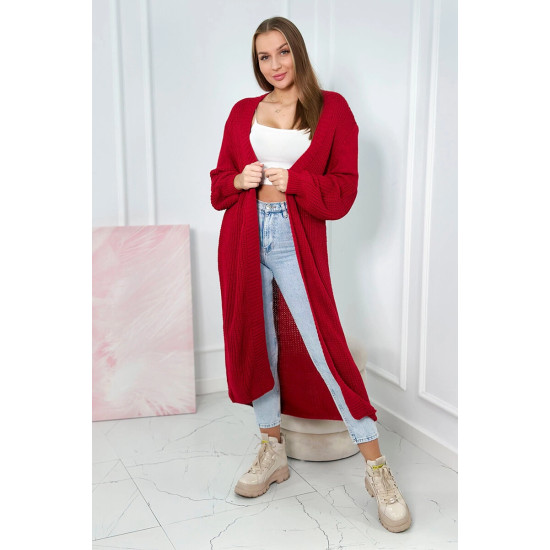 Sieviešu sarkans kardigāns Longy Džemperi