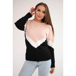 Sieviešu trīskrāsains džemperis Loren Sieviešu trīskrāsains džemperis Loren