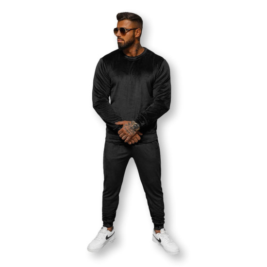 Black men's velour set Bill JS/8C1167/3 Premium