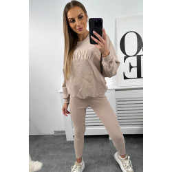 Sieviešu gaiši bēšs komplekts California Sieviešu gaiši bēšs komplekts California