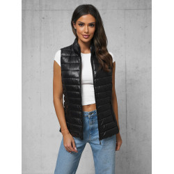 Sieviešu spīdīga melna veste Spark