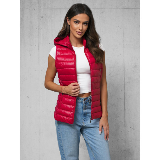 Sieviešu spīdīga sarkana veste Spark JS/16M9138/270 - Sievietēm Sieviešu spīdīga sarkana veste Spark JS/16M9138/270