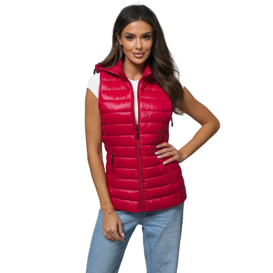 Sieviešu spīdīga sarkana veste Spark JS/16M9138/270 - Sievietēm Sieviešu spīdīga sarkana veste Spark JS/16M9138/270