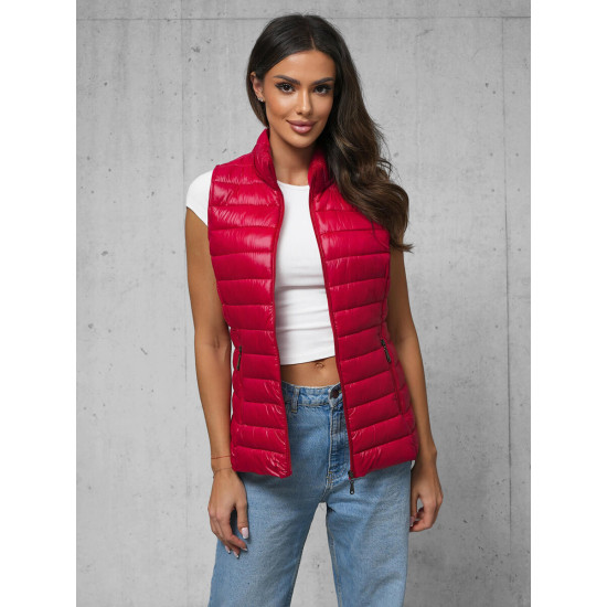 Sieviešu spīdīga sarkana veste Spark JS/16M9138/270 - Sievietēm Sieviešu spīdīga sarkana veste Spark JS/16M9138/270