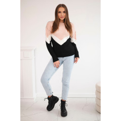 Sieviešu trīskrāsains džemperis Loren Sieviešu trīskrāsains džemperis Loren