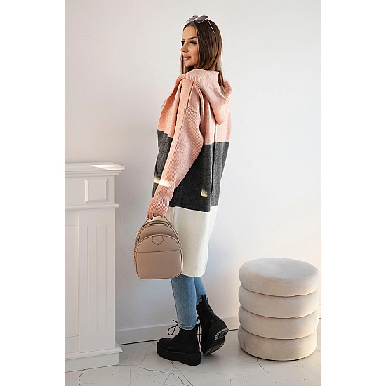 Women's tricolour cardigan Mune 24-35