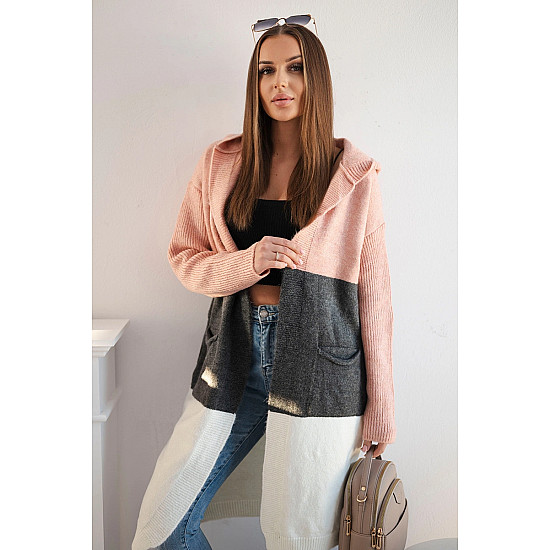 Women's tricolour cardigan Mune 24-35