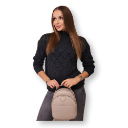 Sieviešu tumši pelēks džemperis Rombas Sieviešu tumši pelēks džemperis Rombas