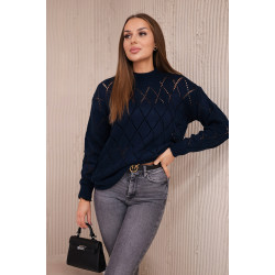 Sieviešu tumši zils džemperis Rombas Sieviešu tumši zils džemperis Rombas