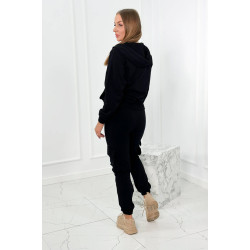 Trīsdaļīgs melns komplekts sievietēm Lovet Trīsdaļīgs melns komplekts sievietēm Lovet