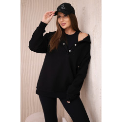 Trīsdaļīgs sieviešu komplekts melnā krāsā Sitin Trīsdaļīgs sieviešu komplekts melnā krāsā Sitin