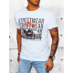 Men's white T-shirt Streetwear RX5070 - Action Men's white T-shirt Streetwear RX5070