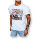 Men's white T-shirt Streetwear RX5070 - Action Men's white T-shirt Streetwear RX5070