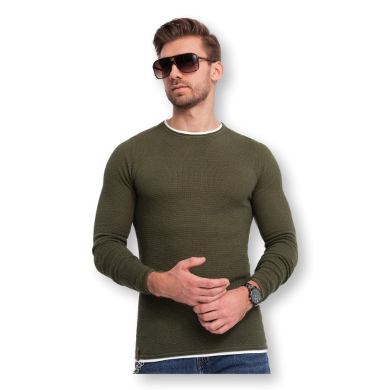 Vīriešu haki džemperis Dinoro V7 OM-SWSW-0103