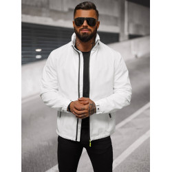 Vīriešu plāna balta jaka Vind