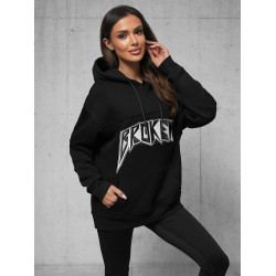 Sieviešu melns džemperis Broken Sieviešu melns džemperis Broken