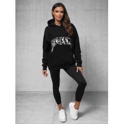 Sieviešu melns džemperis Broken Sieviešu melns džemperis Broken