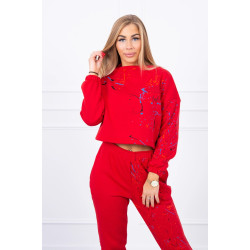 Sieviešu sarkanais komplekts Splash Sieviešu sarkanais komplekts Splash