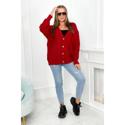 Sieviešu sarkans kardigāns Sari Sieviešu sarkans kardigāns Sari