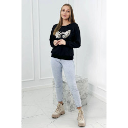 Sieviešu Vintage melns džemperis  Sieviešu Vintage melns džemperis