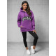 Sieviešu violets džemperis Broken O/SWE23019Z - Džemperi Sieviešu violets džemperis Broken O/SWE23019Z