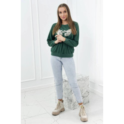 Sieviešu zaļš Vintage džemperis  Sieviešu zaļš Vintage džemperis