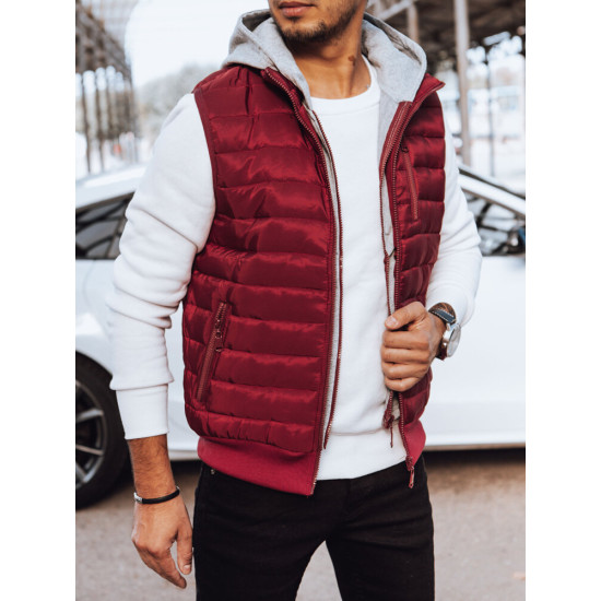 Vīriešu bordo krāsas veste Sigur TX4544 - Vīriešiem Vīriešu bordo krāsas veste Sigur TX4544