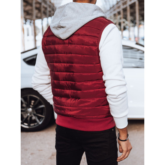Vīriešu bordo krāsas veste Sigur TX4544 - Vīriešiem Vīriešu bordo krāsas veste Sigur TX4544