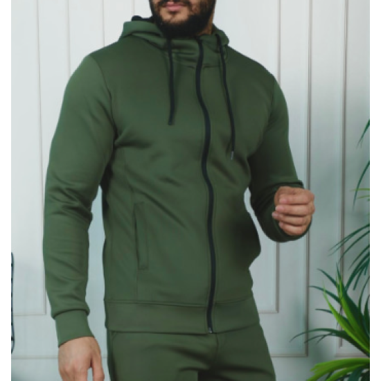 Vīriešu haki džemperis Fill PK3080 - Rīcība Vīriešu haki džemperis Fill PK3080