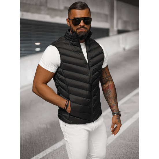 Vīriešu melna veste Lite JS/M752/392Z - Vīriešu melna veste Lite JS/M752/392Z