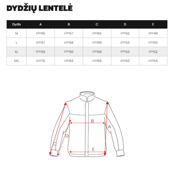 Vīriešu pavasara-rudens jaka sarkanā krāsā Nosal JS/MY13