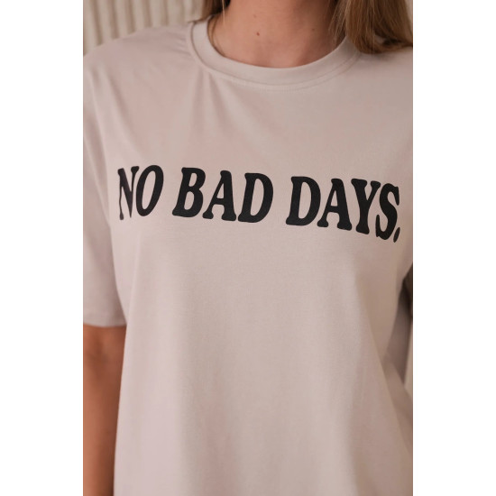 Women's beige T-shirt Days 28437 - For women Women's beige T-shirt Days 28437