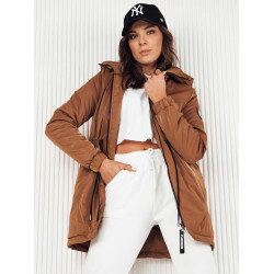 Sieviešu brūna parka jaka Henis Sieviešu brūna parka jaka Henis