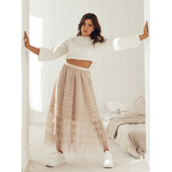 Sieviešu brūni svārki Pastella Sieviešu brūni svārki Pastella