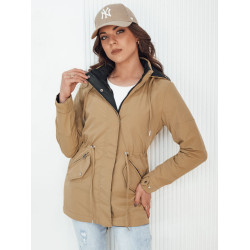 Sieviešu divpusējā brūnā un melnā jaka Elvina Sieviešu divpusējā brūnā un melnā jaka Elvina