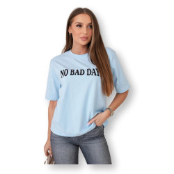 Sieviešu gaiši zils T-krekls Dienas Sieviešu gaiši zils T-krekls Dienas